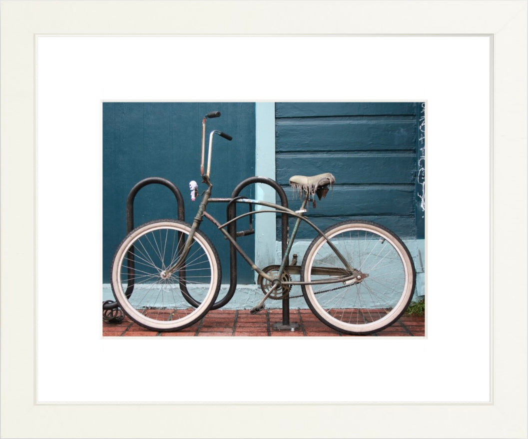 Bicycle Street Photography #8019, 10x12" Gallery Frame