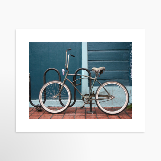Bicycle Street Photography #8019, 6x8" Fine Art Print
